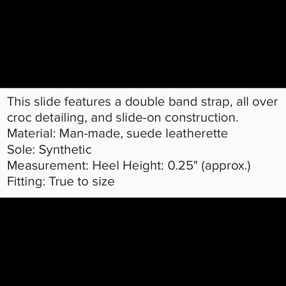 Double Strap Croc and Suede - Picture 4 of 4